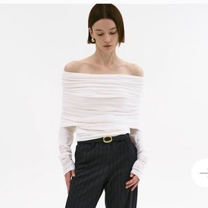 Tova Off Shoulder Knit, Cream - Source Unknown (One Size)